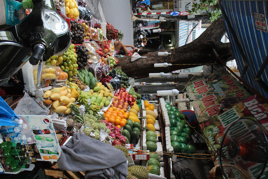 Fruit Market Near the Compound